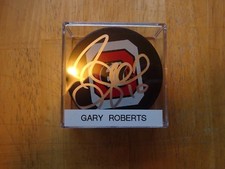 Gary Roberts Autographed  Ottawa  67's Puck   