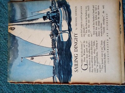 Sa30 Ephemera 50er Jahre Kurzgeschichte Segeljolle Michael Dawson 
