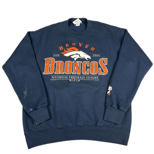 Vintage Denver Broncos Sweatshirt NFL 90s L VTG Crewneck 1999