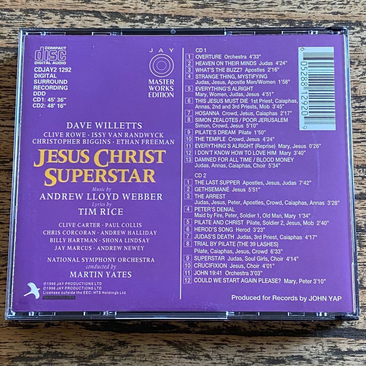 Jesus Christ Superstar, Original Album [Rare Dolby Surround x CD
