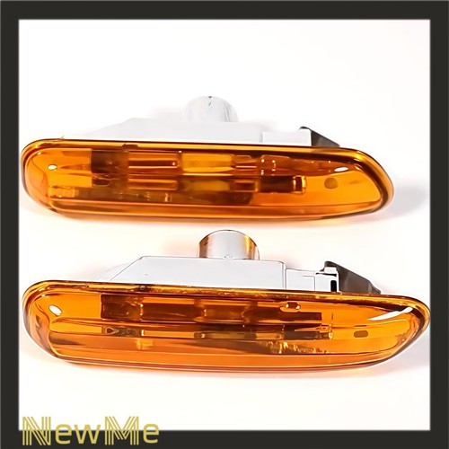 2pc Side Marker Lights Guard Indicator For BMW 3-Series E46 Sedan Coupe NO Bulbs - Picture 5 of 6
