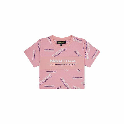 Nautica Girls Ripa Cropped T-shirt Pink- UK 10/11 RRP £30 *New