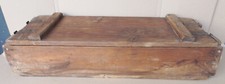 alte 4A.S.S.69 Milit&auml;r Holz Transport Kiste, Kasten m. Seil/Griffen 85x 29x 19cm
