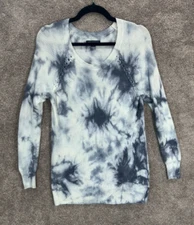 American Eagle Sweater Womens Large Blue Tie Dye Viscose Nylon Tunic Boho