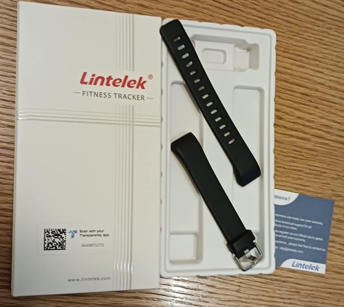 Black Lintelek Fitness Tracker Band NEW - Picture 2 of 4