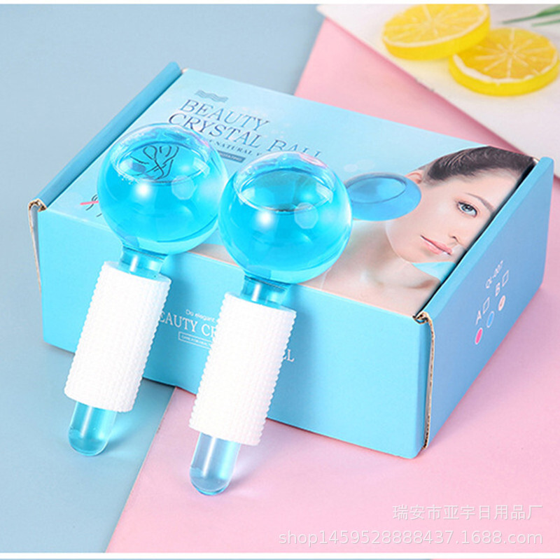 Beauty Crystal Balls Facial Massage Ice Rollers Ice Globe Balls