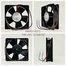 PAPST DC Coaxial MULTIFAN 4312 (119mm X 119mm X 32mm).  Made in Germany