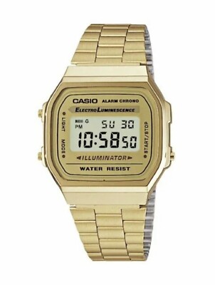 Casio Uhr A168WG-9 VINTAGE Stahl vergoldet Herren Damen Unisex Klassiker DD