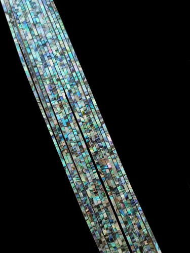 8x Abalone Shell Binding Purfling Guitare Luthier Flexible 16"x5/64" (400x2mm) 2A - Photo 3/18