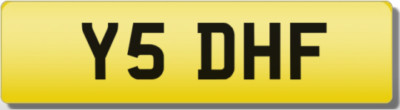 DHF 5 VINTAGE 2000s RETRO INITIALS Private CHERISHED Registration Number Plate