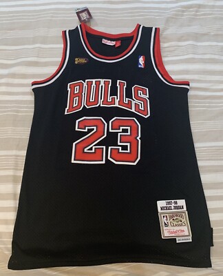 BULLS JORDAN 23 黒ジャージ 1986-87 Chicago Bulls Michael Jordan Nike 1984 Flight 8403 Black