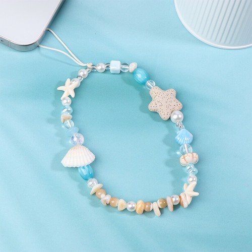 Starfish Shells Sweet Bag Hangings Cute Mobile Charm Ocean Series Phone Chain