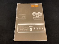 STUDER ReVox B780 Stereo Tape Deck Owners Man...
