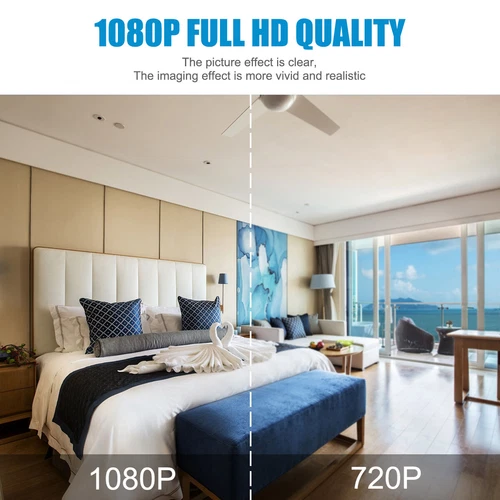 Wireless WiFi Security Camera System Smart Indoor Night Vision 1080P 2-Way Audio - Picture 8 of 13