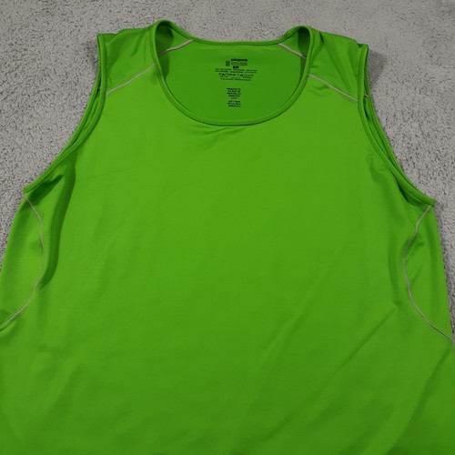 Patagonia Tank Top Youth Girls Size XL Outdoor Hiking Performance Green - Picture 2 of 8