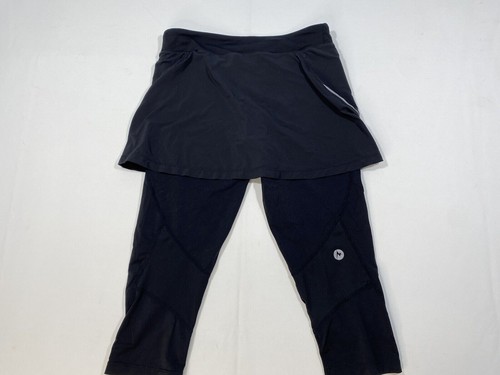 Marmot Womens XS/TP Black Running Skort with Capri Length Leggings - Picture 3 of 12