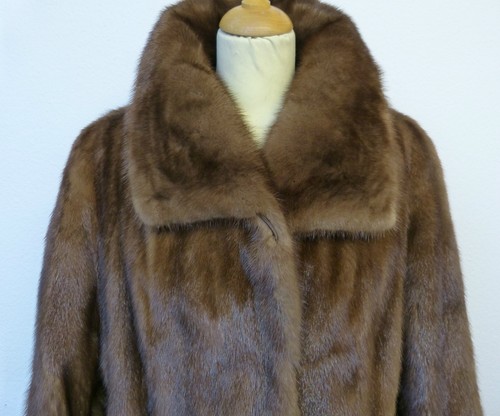 Abrigo de piel de visón XXL DEMI BUFF T. 44 - 46 HOPKA MINK COMO NUEVO - Imagen 5 de 12