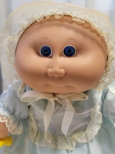 1980s Cabbage Patch Preemie Bald Girl w Blue Eyes