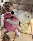 Victorian Fantasies Reflections of Rose Porcelain Doll by Linda Mason #4 of 7