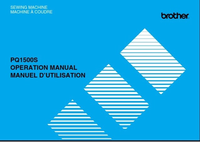 Brother PQ-1500S Sewing Machine Manual Instructions User Guide | eBay
