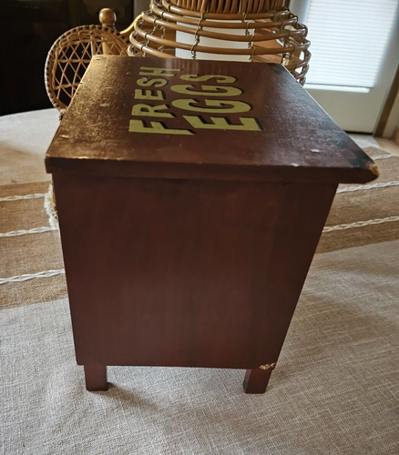 Vintage Rustic Farmhouse/Country "Fresh Eggs" Cabinet Shelf - Picture 9 of 22