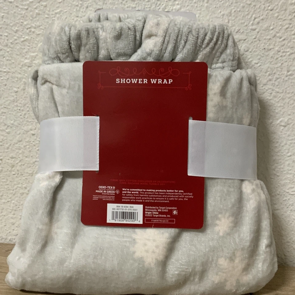 📀 Wondershop Copo de Nieve Envoltura de Ducha - Gris 31"x39" Foto 3 de 3