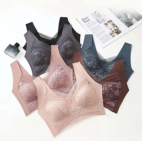 Women Posture Correcting Bra, Wireless Push-Up Ergonomic Comfort Crossover - Picture 3 of 18