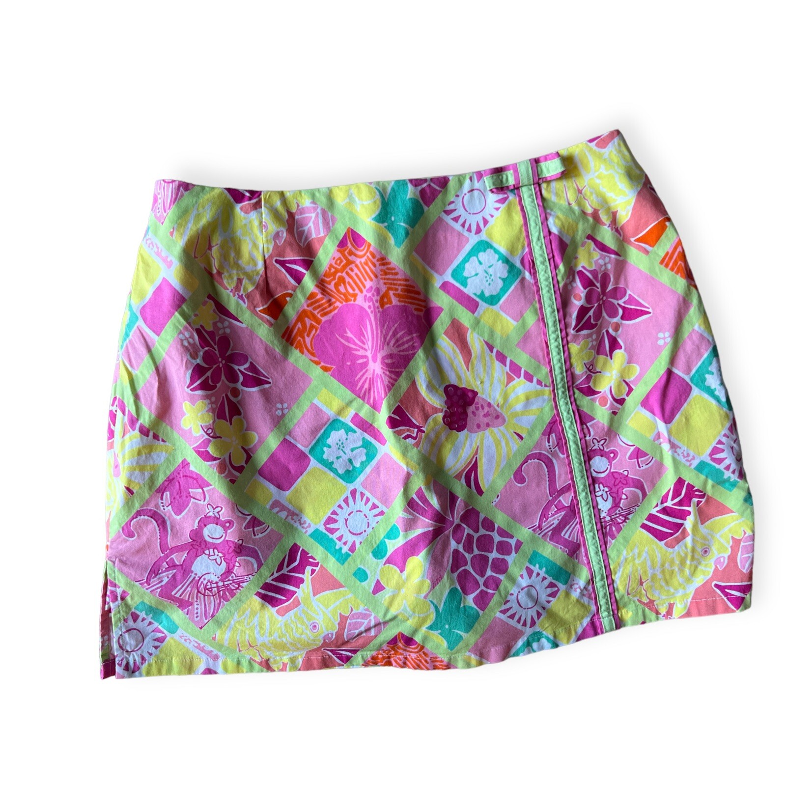 Lilly Pulitzer Diamondhead Patch Monkey Skirt Sko… - image 1