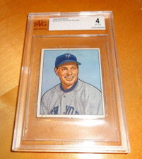 1950 Bowman Leo Durocher MG N.Y. Giants #220 BVG 4 VG-EX Cert. #0007064843