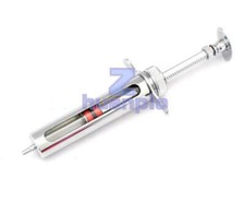 ONE NEW Stainless steel Glass Syringes Glass Sampler Lab 5cc Glassware 5ml