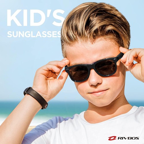 Kids Sunglasses Polarized UV Protection Flexible Rubber Glasses Shades RBK004 - Picture 2 of 6