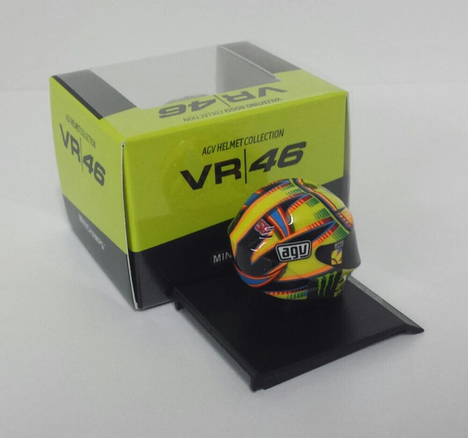 MODELLINO CASCO 1:10 MINICHAMPS VALENTINO ROSSI MOTO GP 2013 MODELLISMO STATICO - Immagine 2 di 3