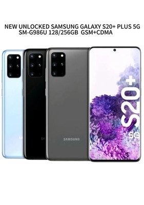 UNLOCKED SAMSUNG GALAXY S20+ PLUS 5G SM-G986U1 128GB 512GB GSM+CDMA OPEN BOX A++