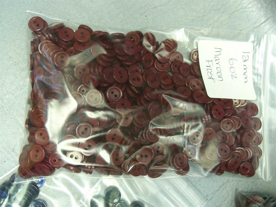 12MM 15MM BUTTON Lot Mixed colors 2+ pounds buttons - Image 3 of 4