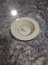 NEW Almond Kitchen Sink Drain & Strainer for Composite  3.5 to 4"  Heavy ABS!
