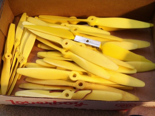 BIG Vintage Lot of 37 Assorted RC Airplane Props Grisch Nylon Propellers NOS