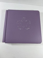 CREATIVE MEMORIES Lilac Purple 7 x 7 Photo Album Silver Star Scrapbook