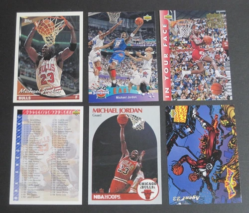 1990-93 Upper Deck Topps Hoops Lot of 6 Michael Jordan Basketball Cards