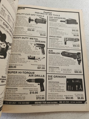 Capitol Tool And Supply Co Catalog No 862- Drills, Mills, Clamps, Tools - 1986 - Picture 6 of 10