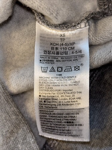 Gap Kids XS (4-5) Peanut Logo Pullover Sweatshirt “Snoopy Grey Heather” #891277 - Picture 4 of 7