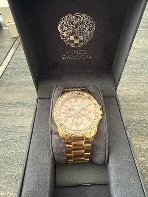 Vince Camuto Swarovski Crystal Accented MOP Dial Quartz Watch VC/5158 Need Battr