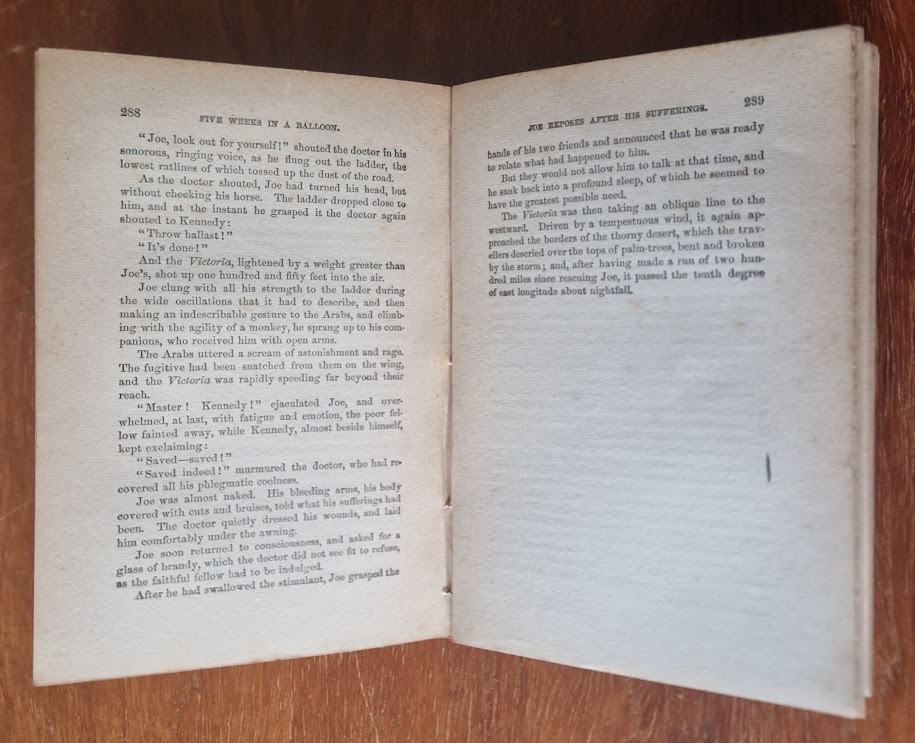 Jules Verne: Five Weeks In A Balloon, 1885, Illustrated, Hardback U.S ...