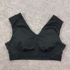 Tommie Copper Sports Bra Womens 2XL Black Shoulder Support Activewear Comfort