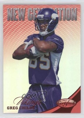 2012 Certified New Generation Mirror Red 73/250 Greg Childs #273 Rookie RC 0b2