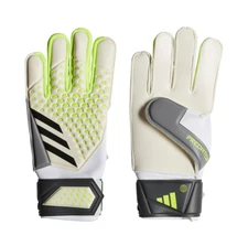 Adidas Unisex-Adult Match Predator Goalie Gloves White/Lucid Lemon/Black 9