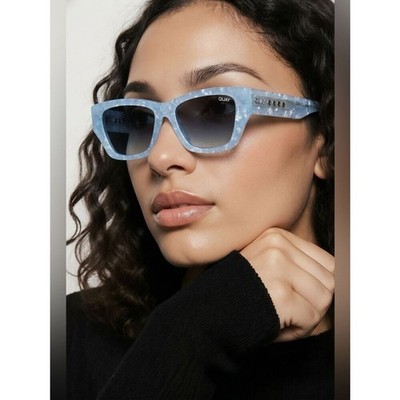 QUAY Sunglasses  No Apologies  Arctic Tort Frames/Navy Lens - Limited Ed.