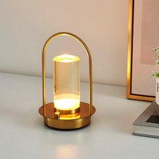 Cordless Table Lamp, 3-Color  Stepless Dimming with Touch Control, Portable ...