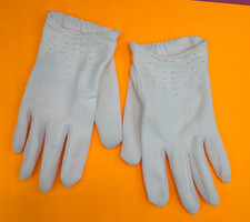 1960's Vintage/ Beaded/Child s 5-8 yr White Gloves Made in Japan