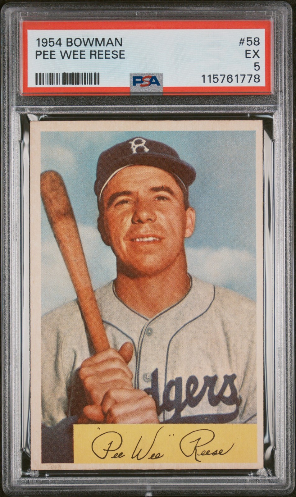 1954 Bowman - Pee Wee Reese #58 PSA 5 EX