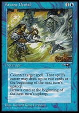 MTG Arcane Denial (Sword), Alliances, Damaged, English